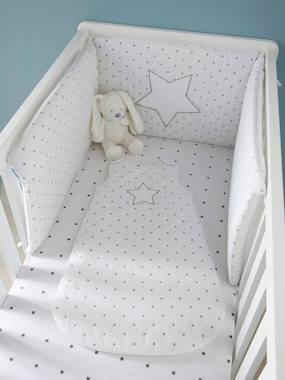 Cot Bumper Star Shower Theme print