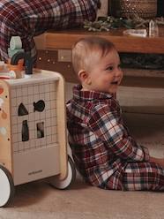 Baby-Christmas Sleepsuit in Flannel for Babies, Special Family Capsule Collection