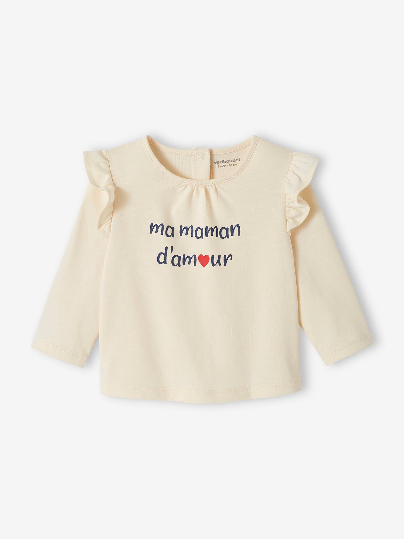 T-Shirt in Organic Cotton with Message