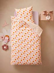 -Duvet Cover + Pillowcase Set with Recycled Cotton for Children, Pop Flower