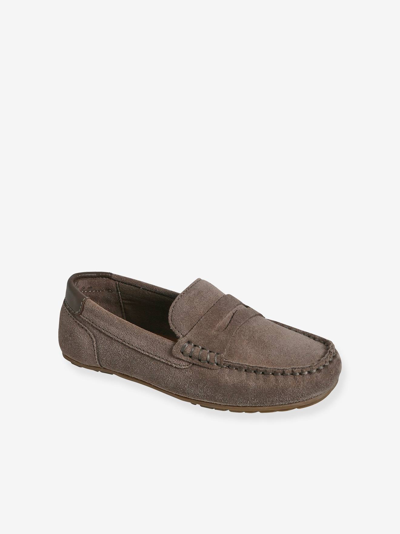 Split Leather Moccasins