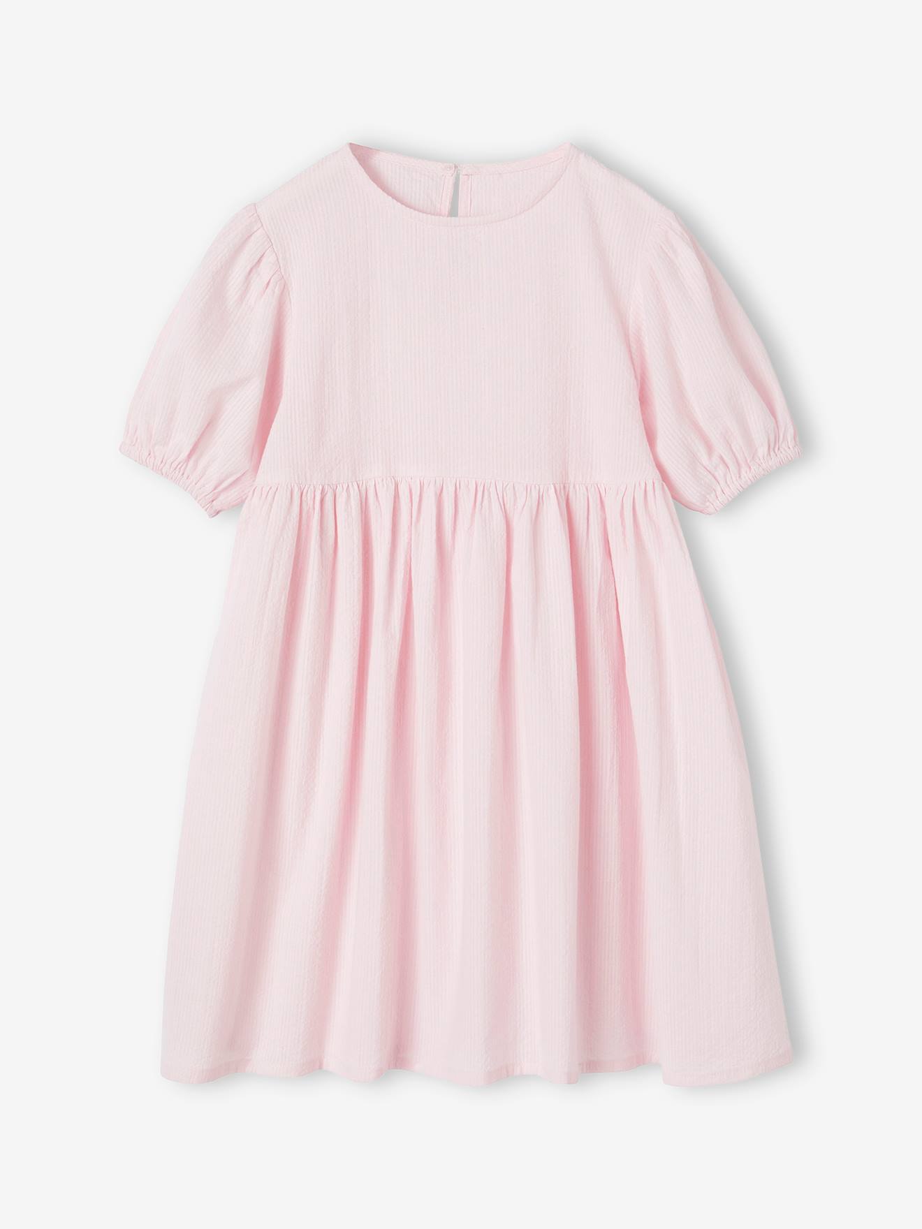 Seersucker Dress for Girls lilac