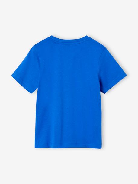 T-Shirt with Message for Boys night blue+royal blue+yellow 