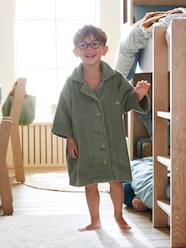 Boys-Shirt-Like Bathrobe for Children