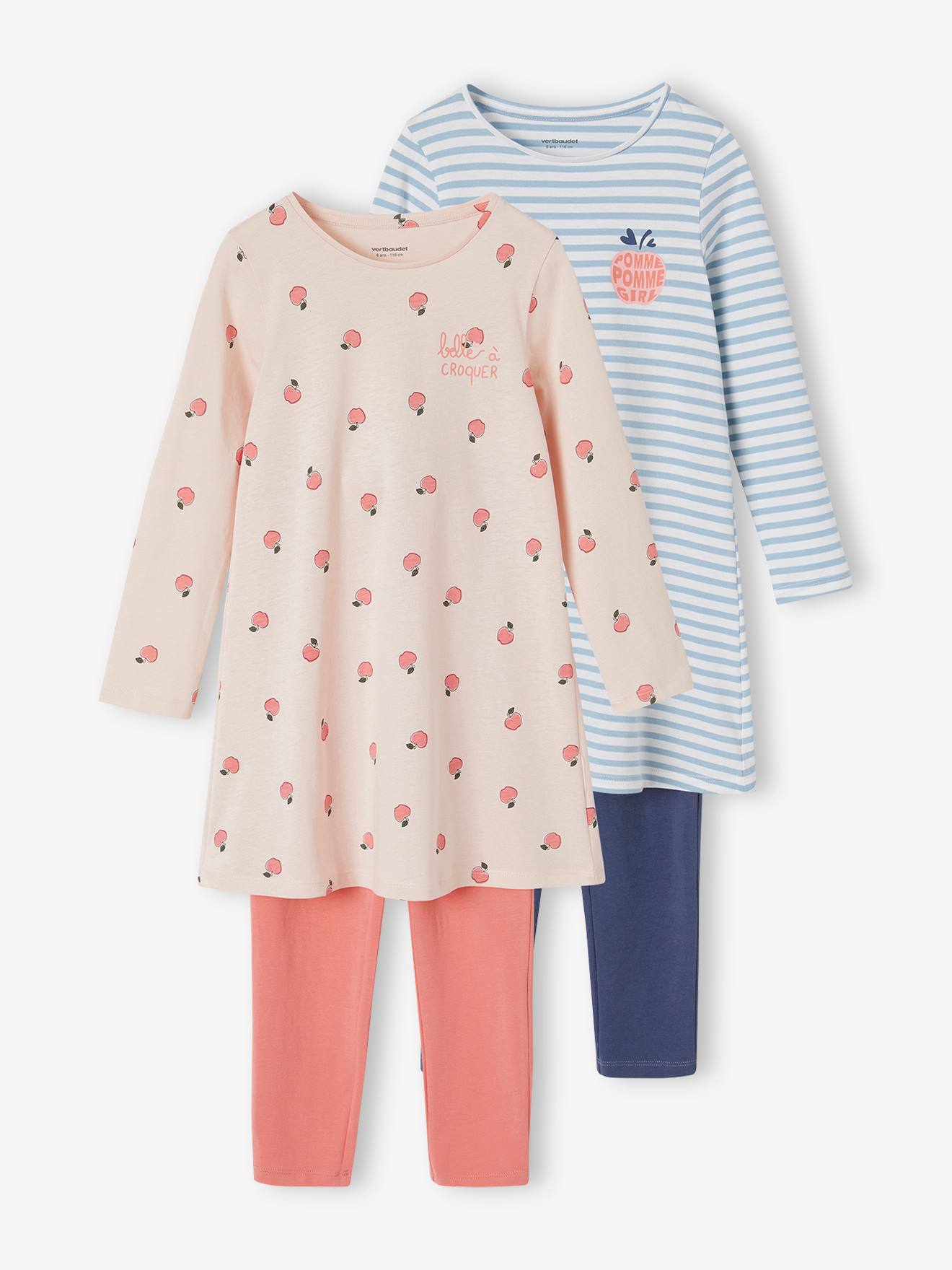 "Apples" Nighties + Leggings rose