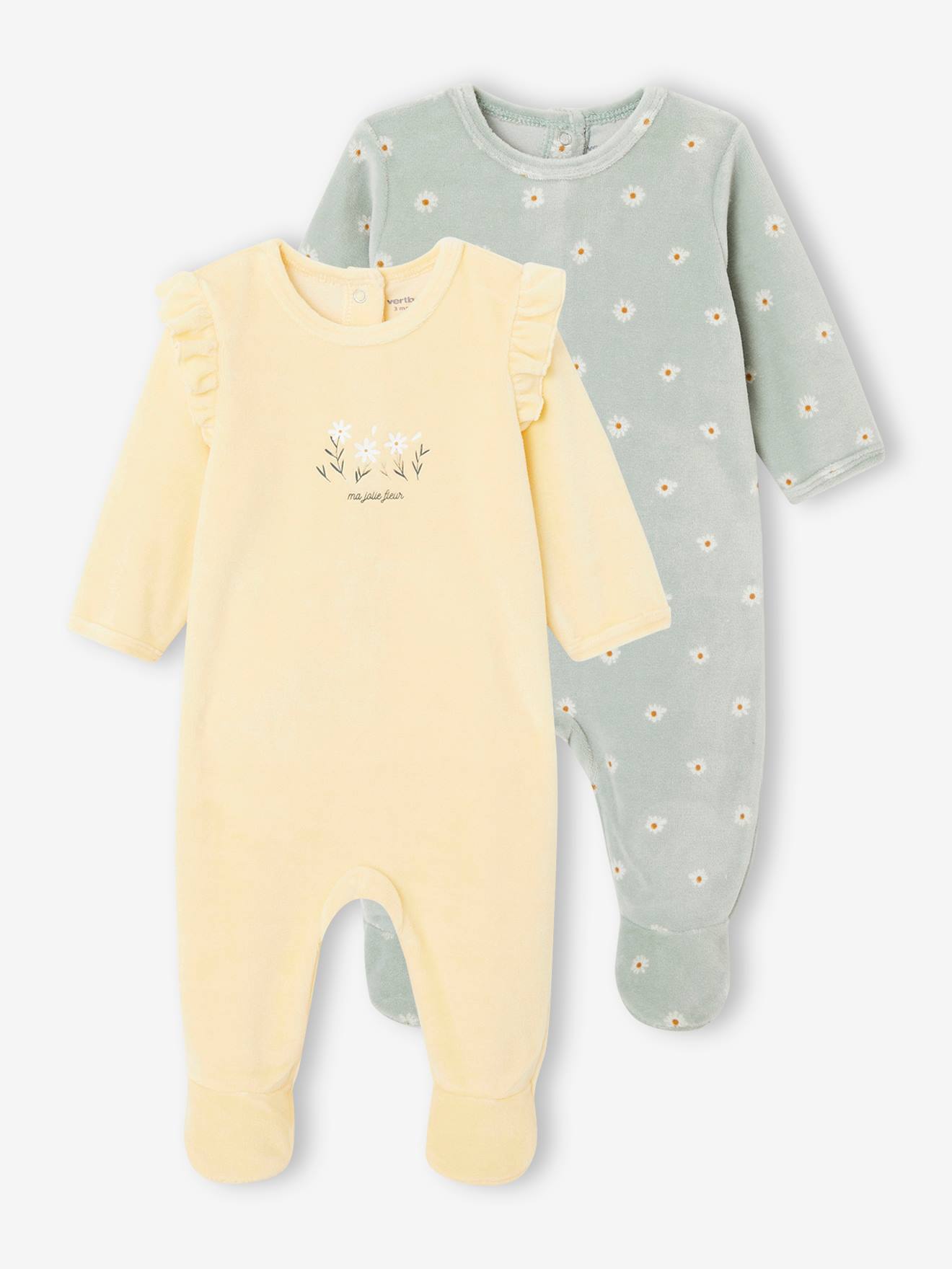 Velour Sleepsuits