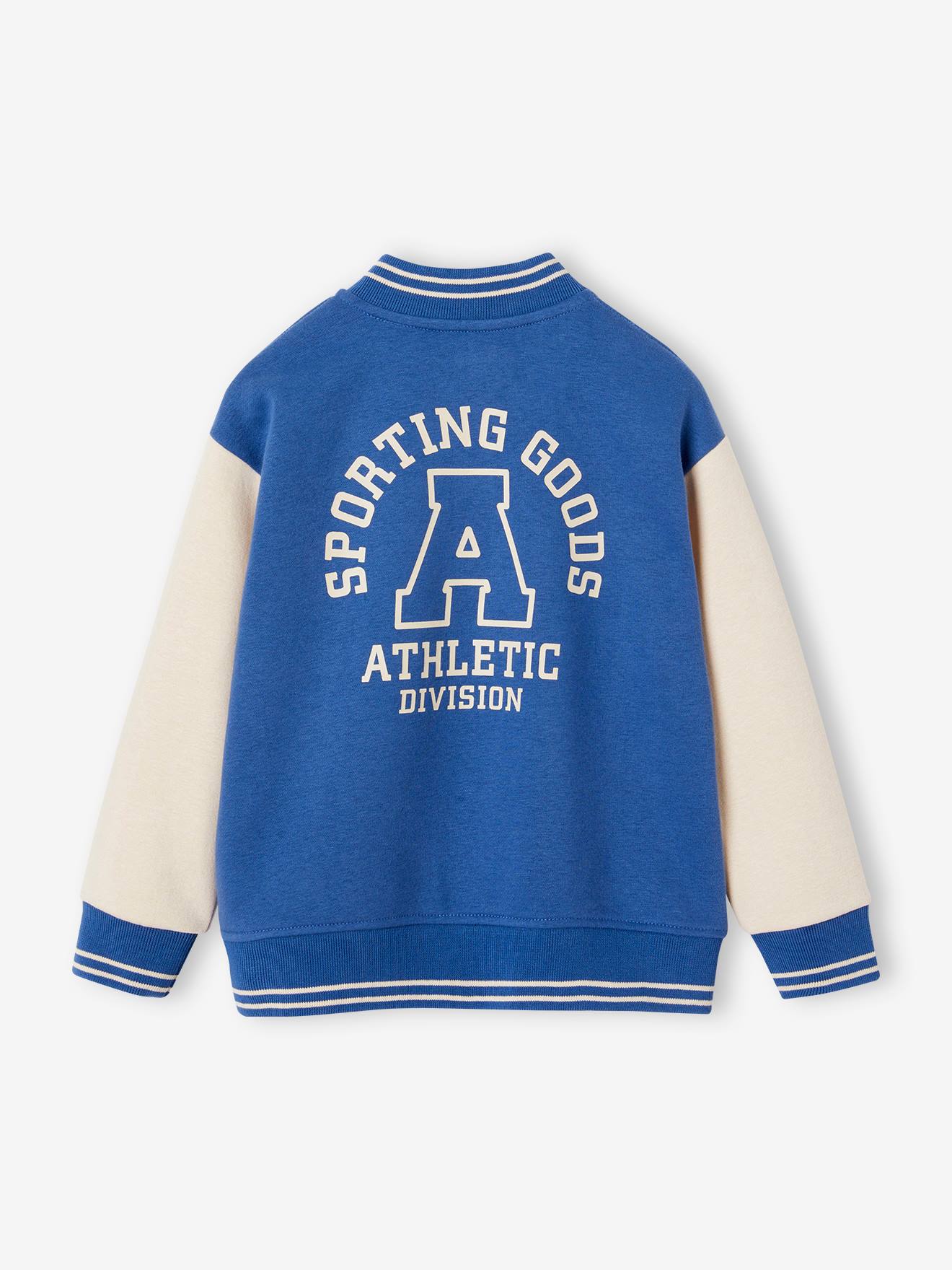 Sports Varsity Jacket for Boys blue Boys Vertbaudet