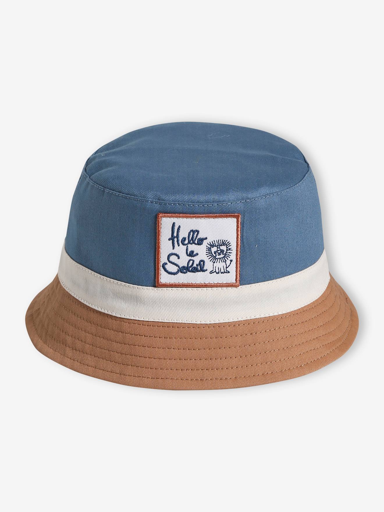 Colourblock Bucket Hat for Baby Boys - blue, Boys | Vertbaudet