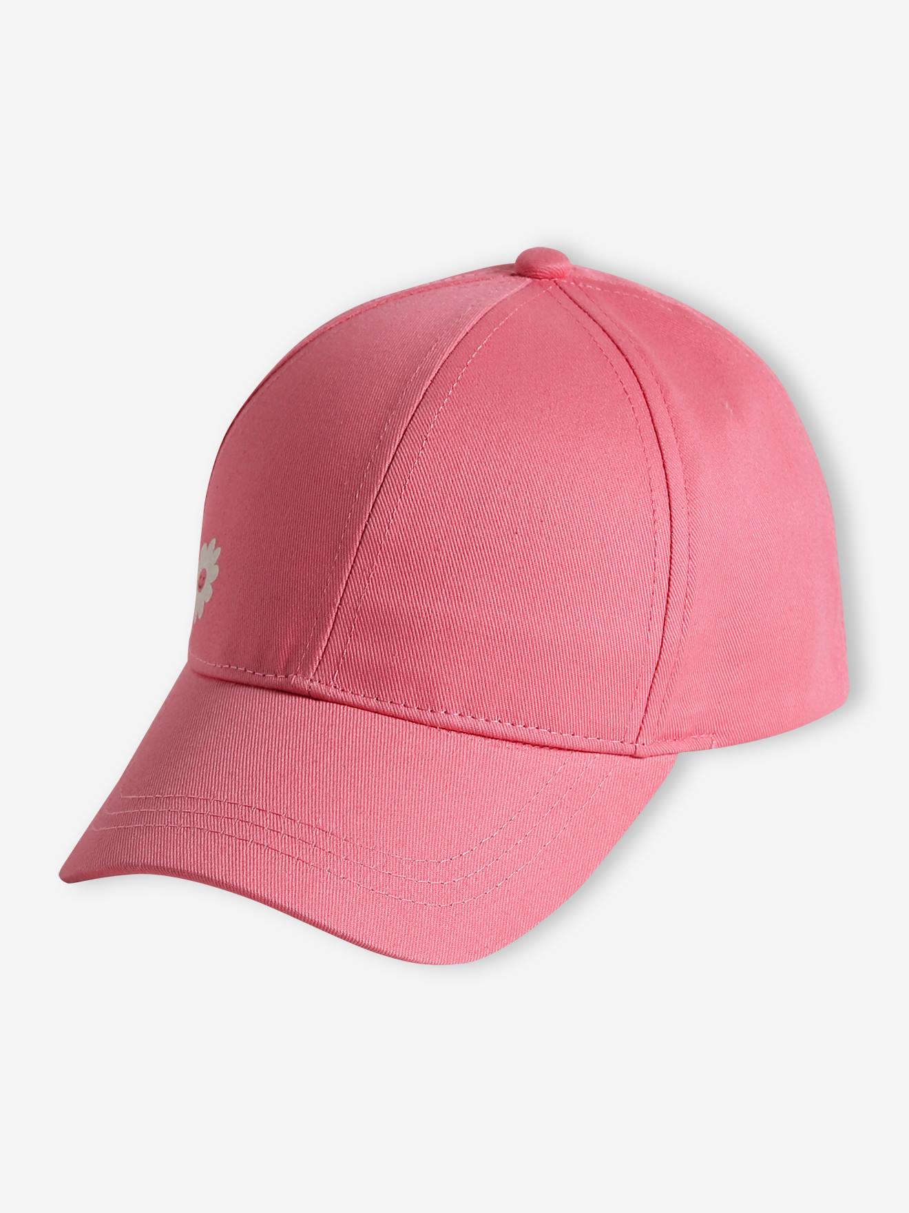 Plain Cap for Girls strawberry Girls Vertbaudet