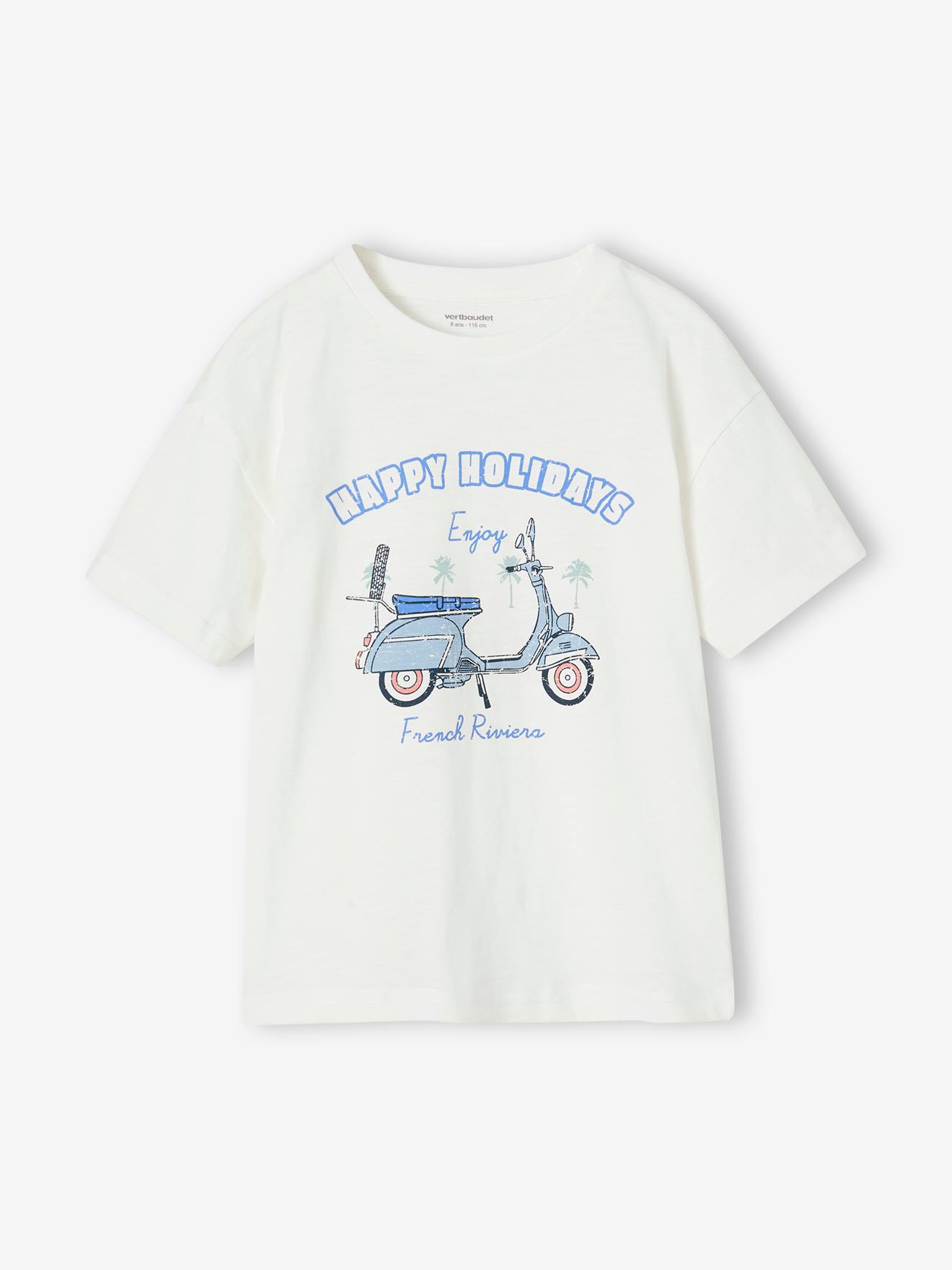 T-Shirt with Scooter Motif