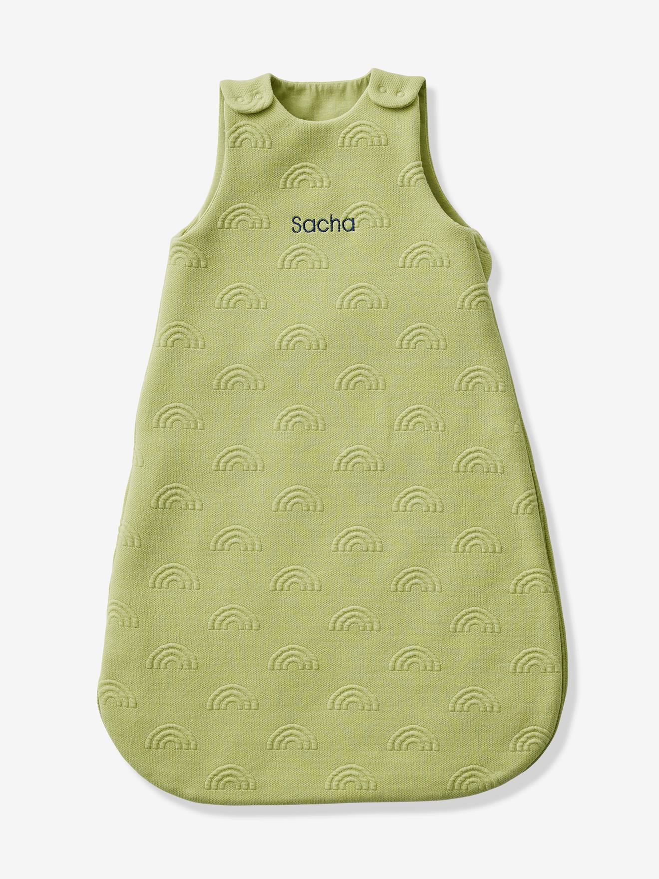 Baby Sleeping Bag, Summer Special, Hearts pistachio
