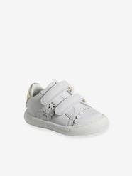 Shoes-Baby Footwear-Baby Girl Walking-Trainers-Hook-&-Loop Trainers in Leather for Babies