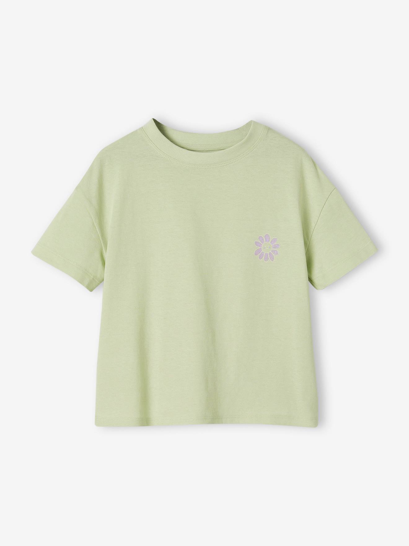 Plain Basics T-Shirt for Girls almond green