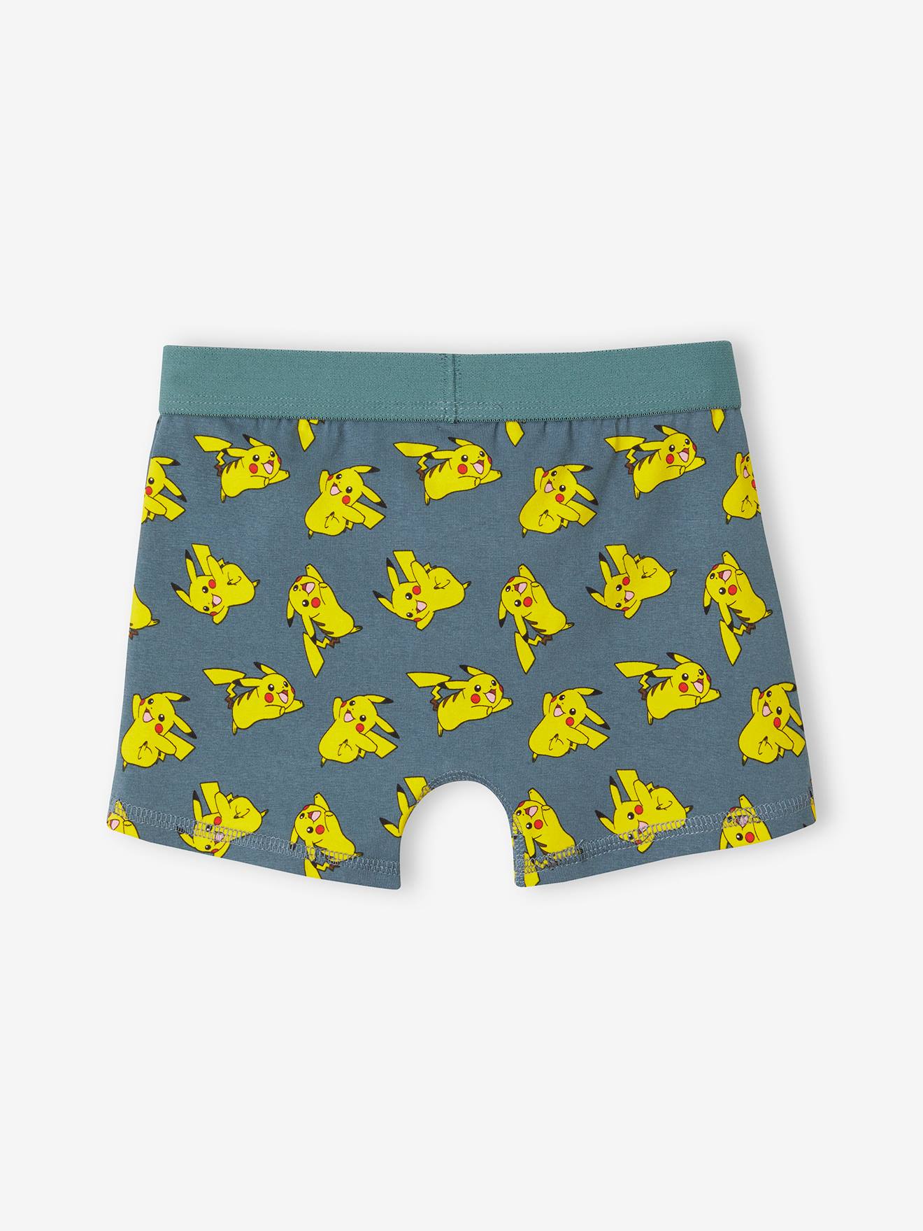 Pack of 3 Pokémon® Boxer Shorts for Children - green, Boys