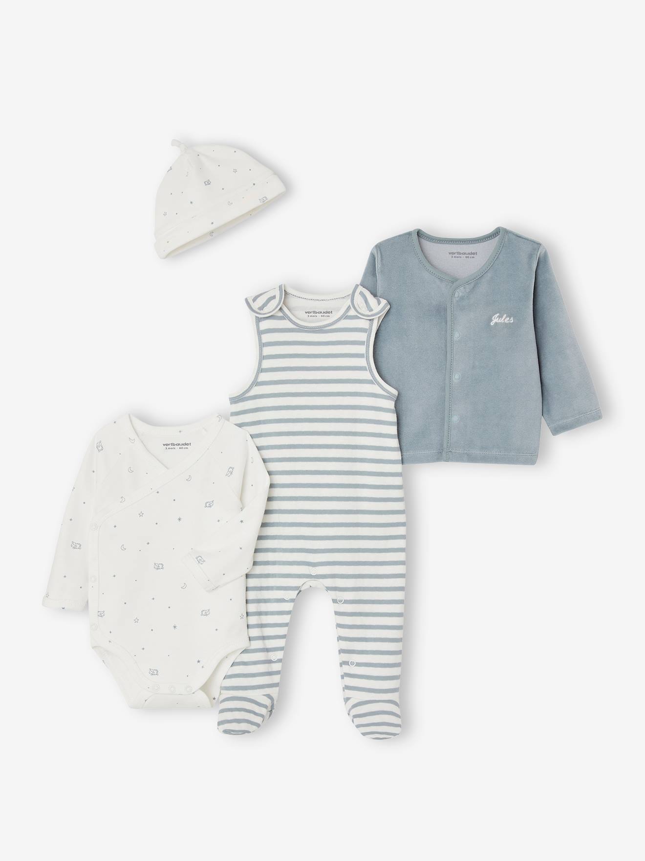 Set of 4 Items for Newborns sky blue