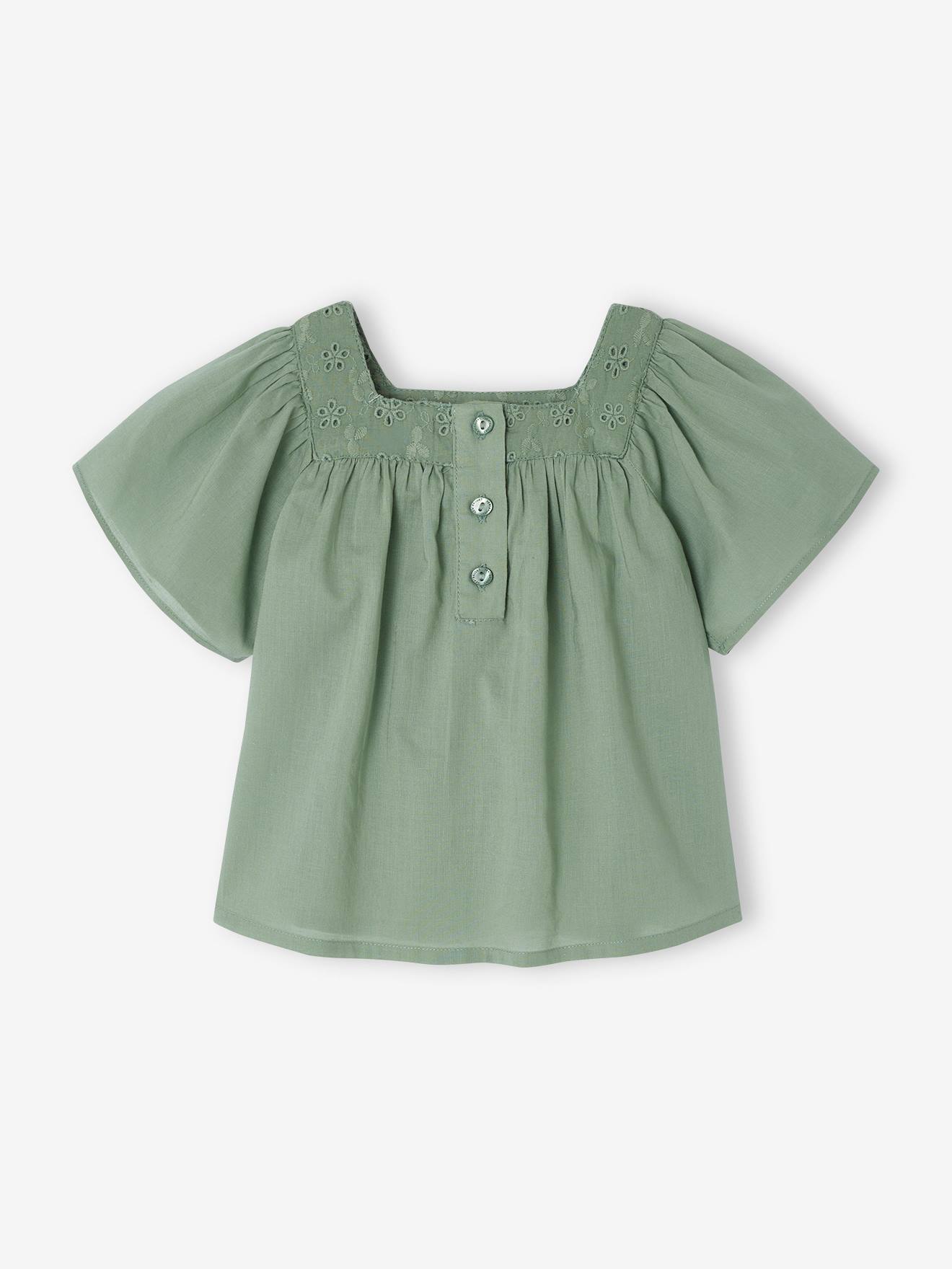green blouse for girls