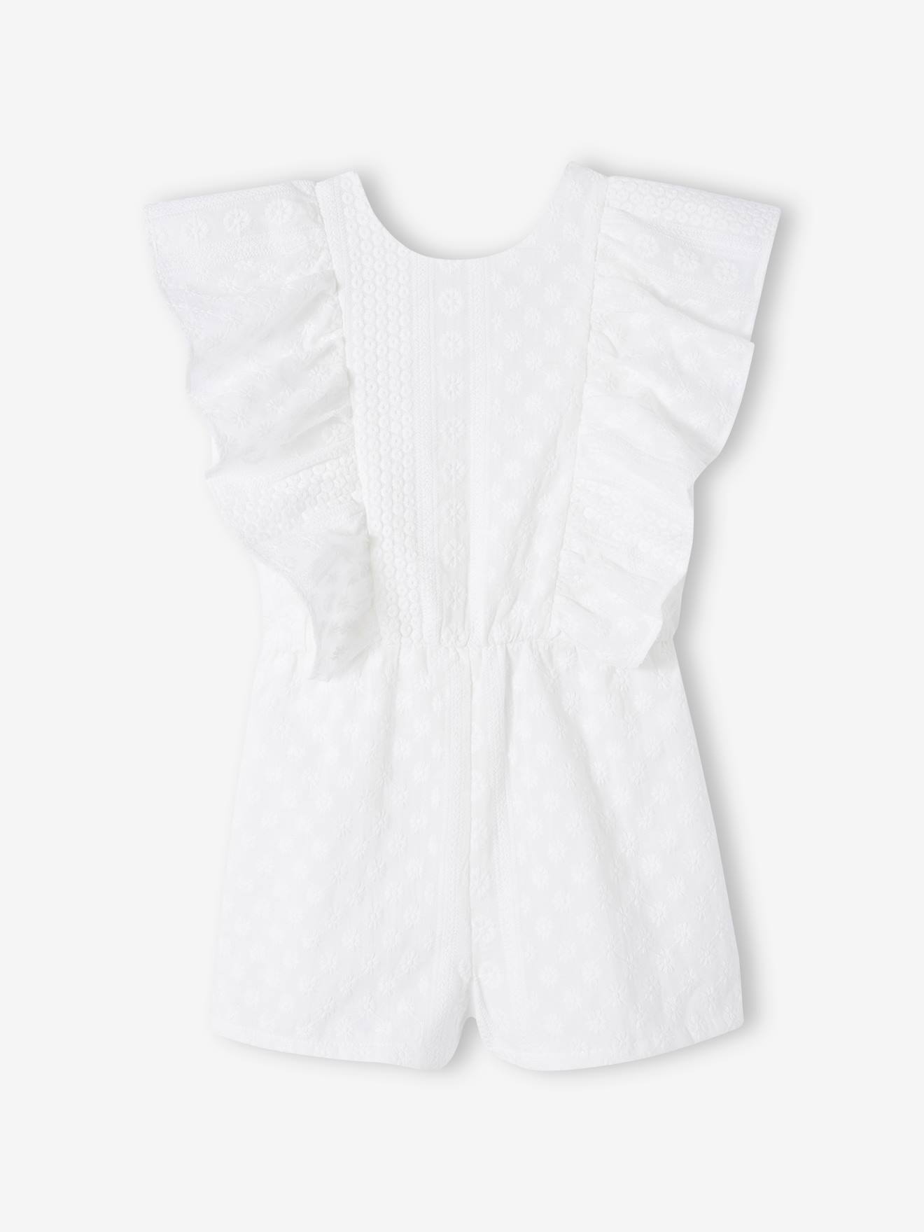 Playsuit in Broderie Anglaise