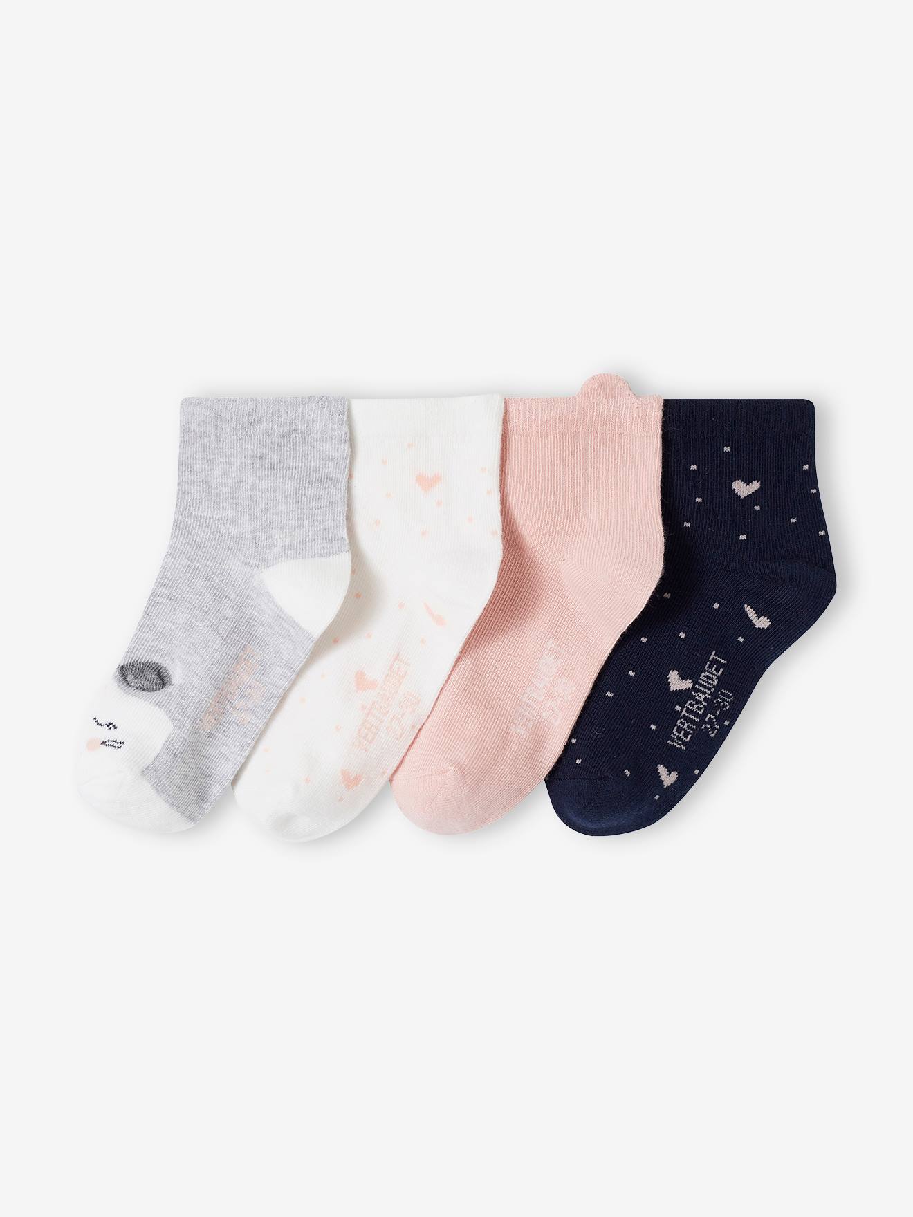 Pairs of Cat & Hearts Socks