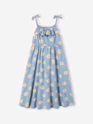 Girls-Strappy Midi-Length Dress for Girls