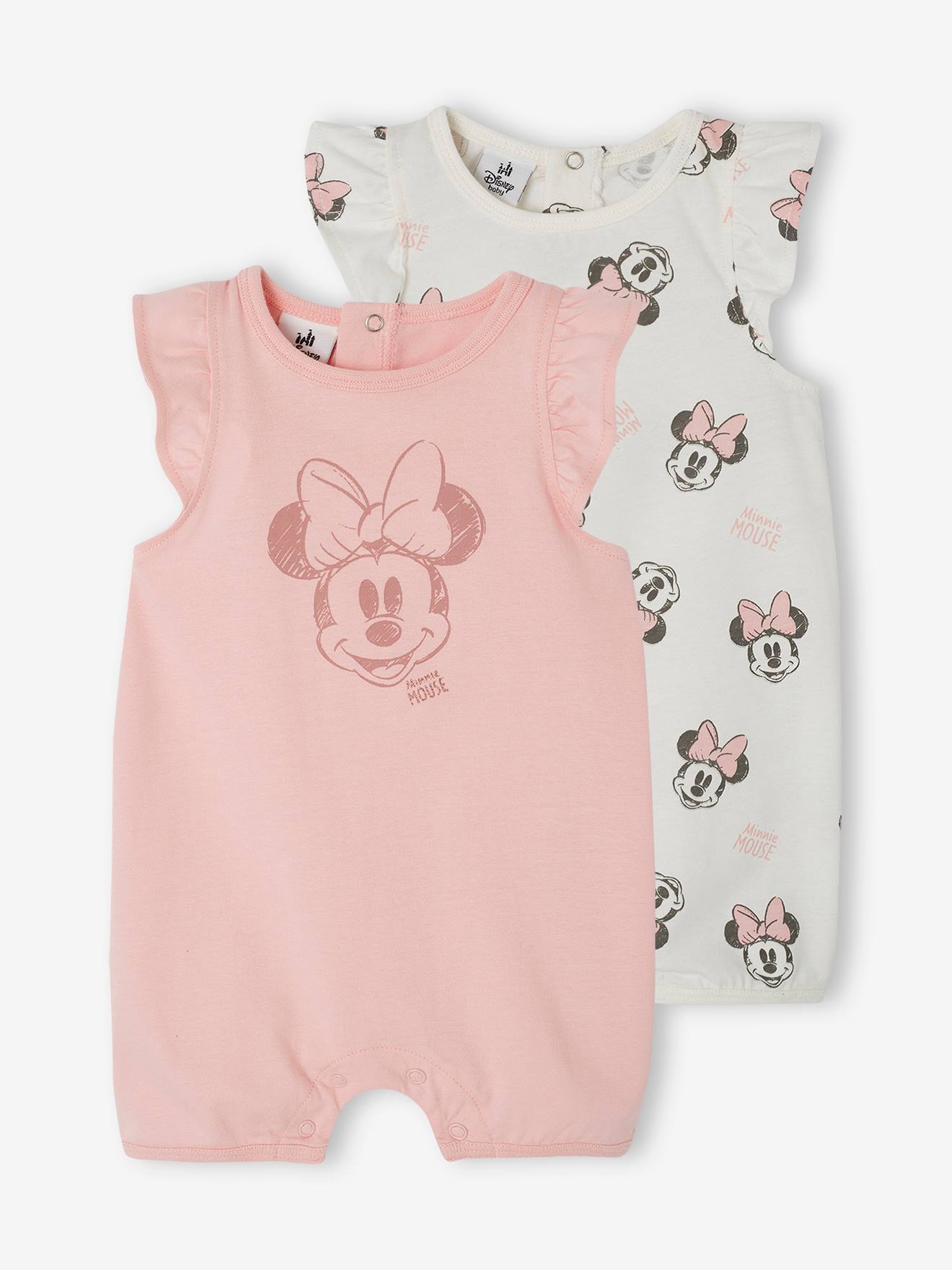 Pack of 2 Minnie Mouse Bodysuits for Baby Girls by Disney(r) rose