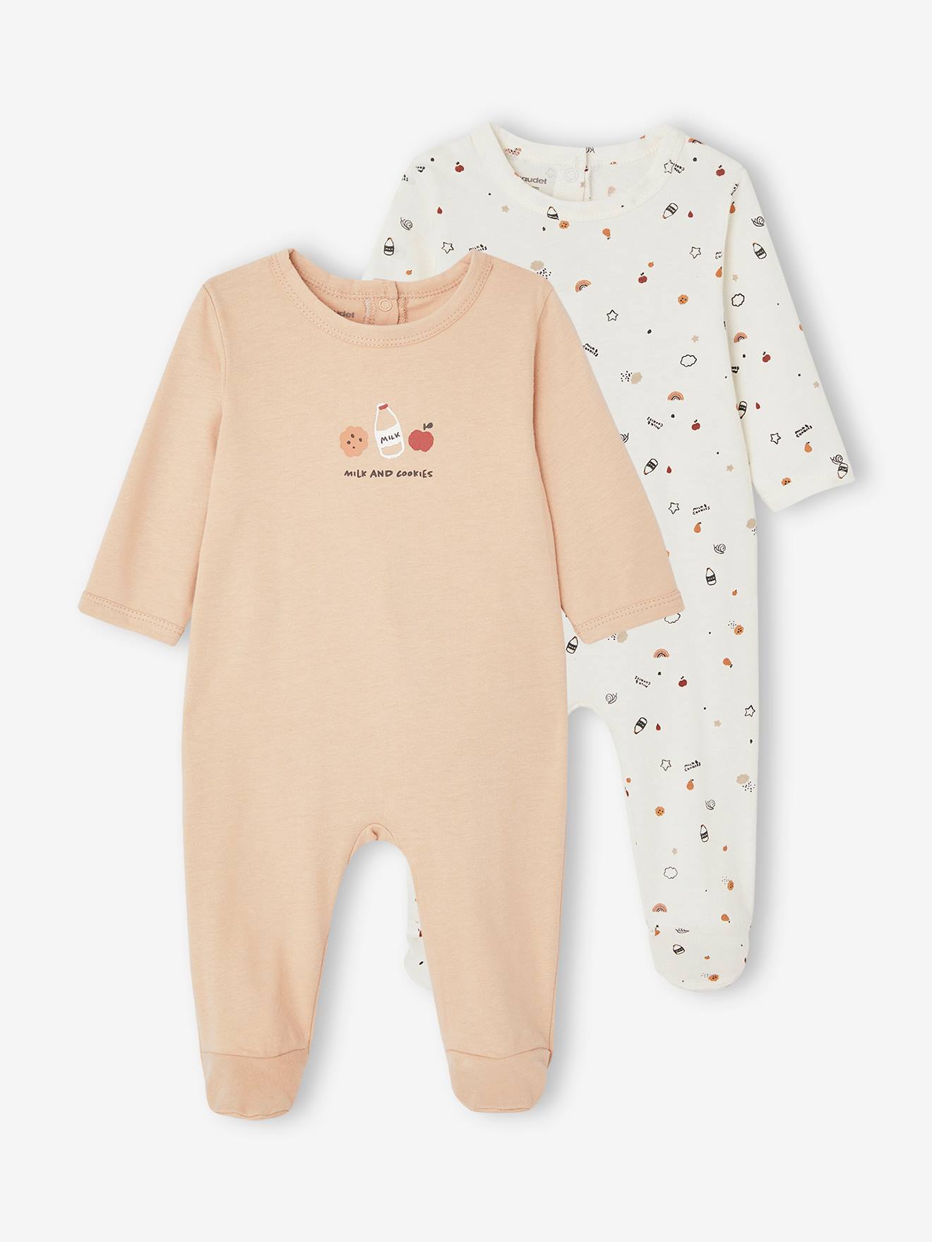 Printed Jersey Knit Sleepsuits