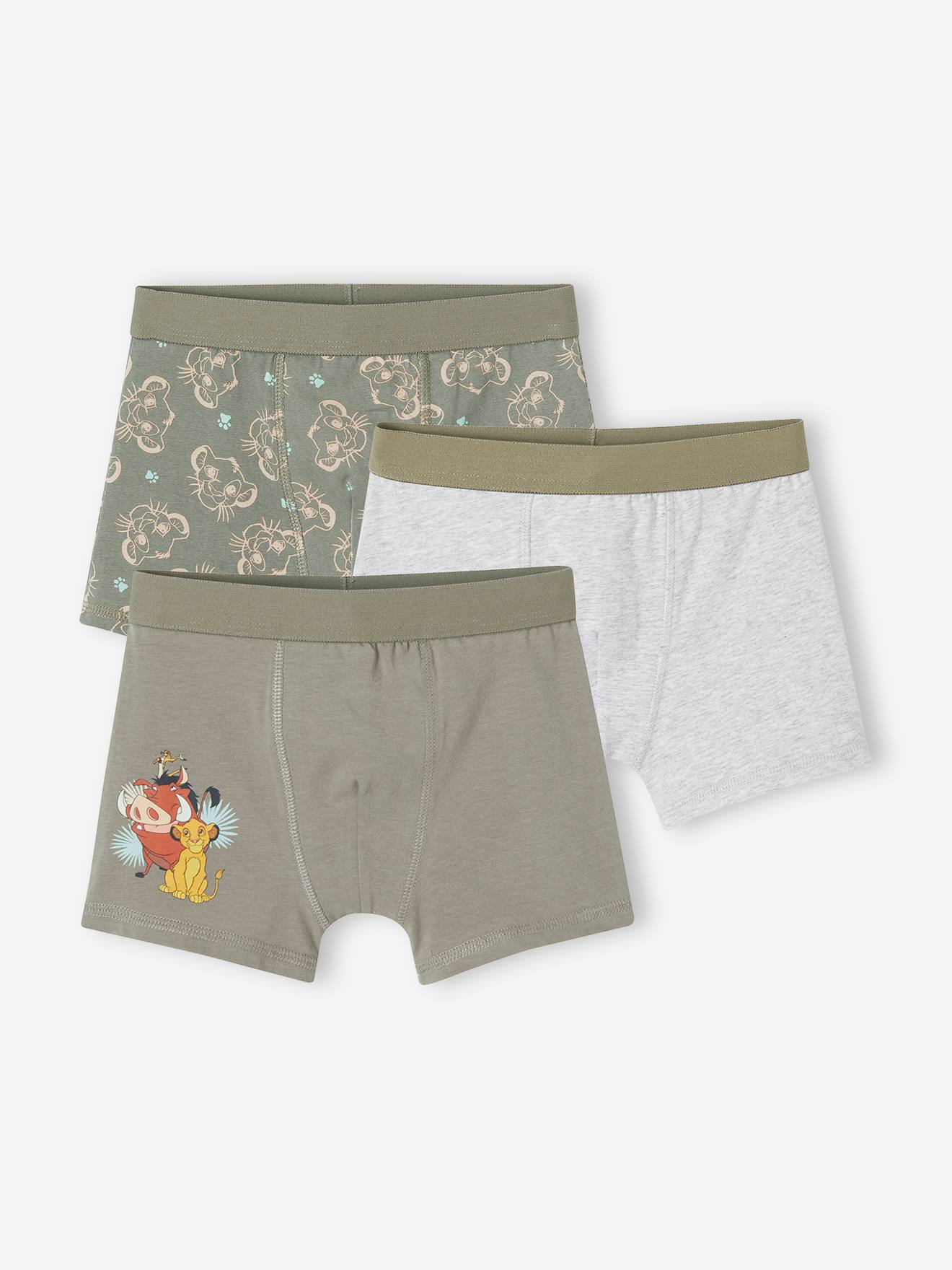 Pack of 3 The Lion King by Disney(r) Boxer Shorts khaki