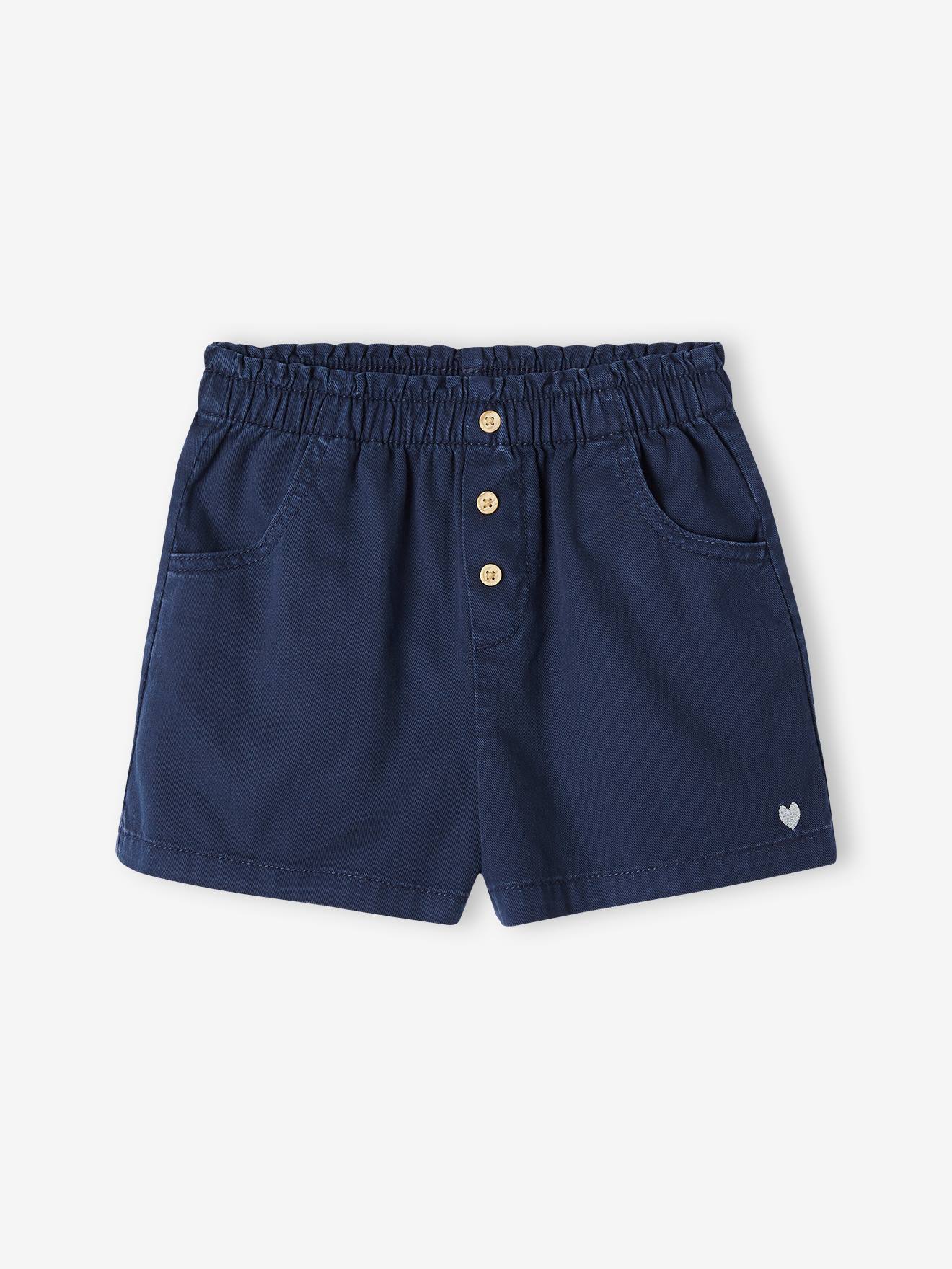 Colourful Shorts, Easy to Put On, for Girls navy blue
