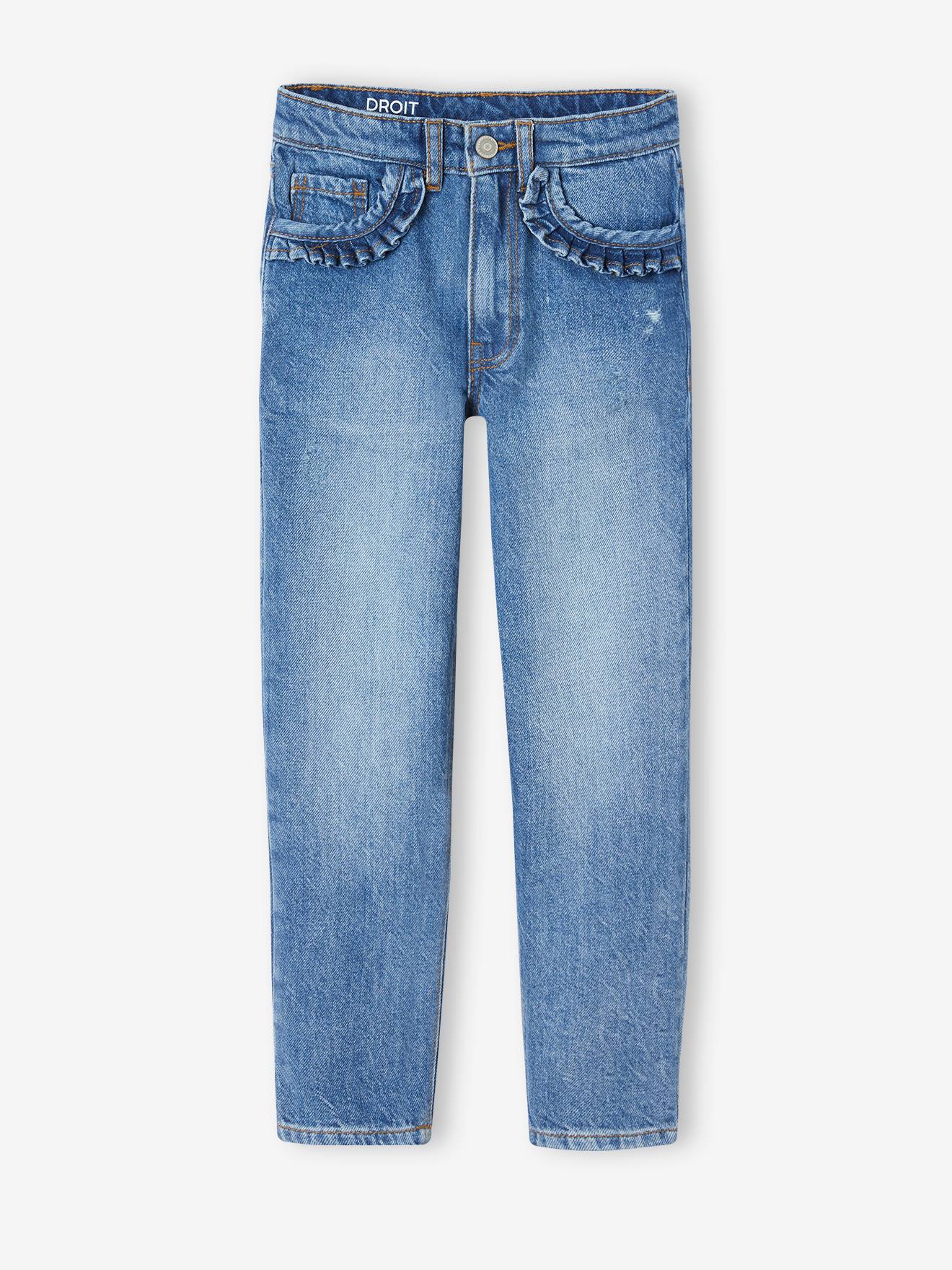 NARROW Hip, Straight Leg MorphologiK Jeans for Girls stone