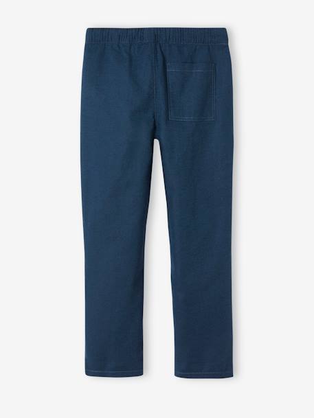 Lightweight Trousers in Cotton/Linen, for Boys hazel+night blue+sage green 