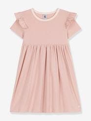 Girls-Short Sleeve Dress, by PETIT BATEAU