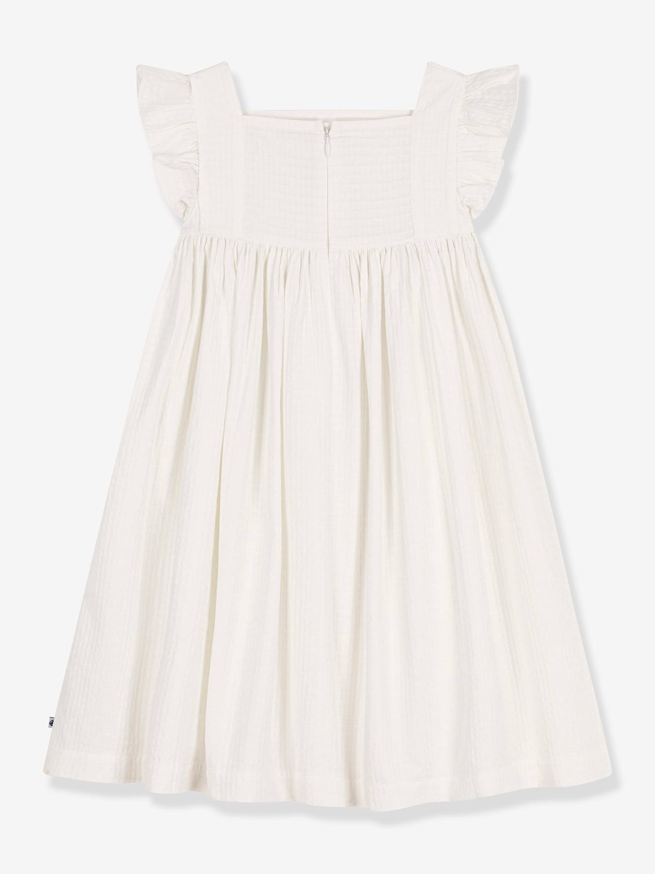 Sleeveless Dress by PETIT BATEAU white