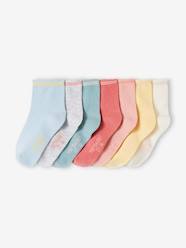 Girls-Pack of 7 Pairs of Socks for Girls