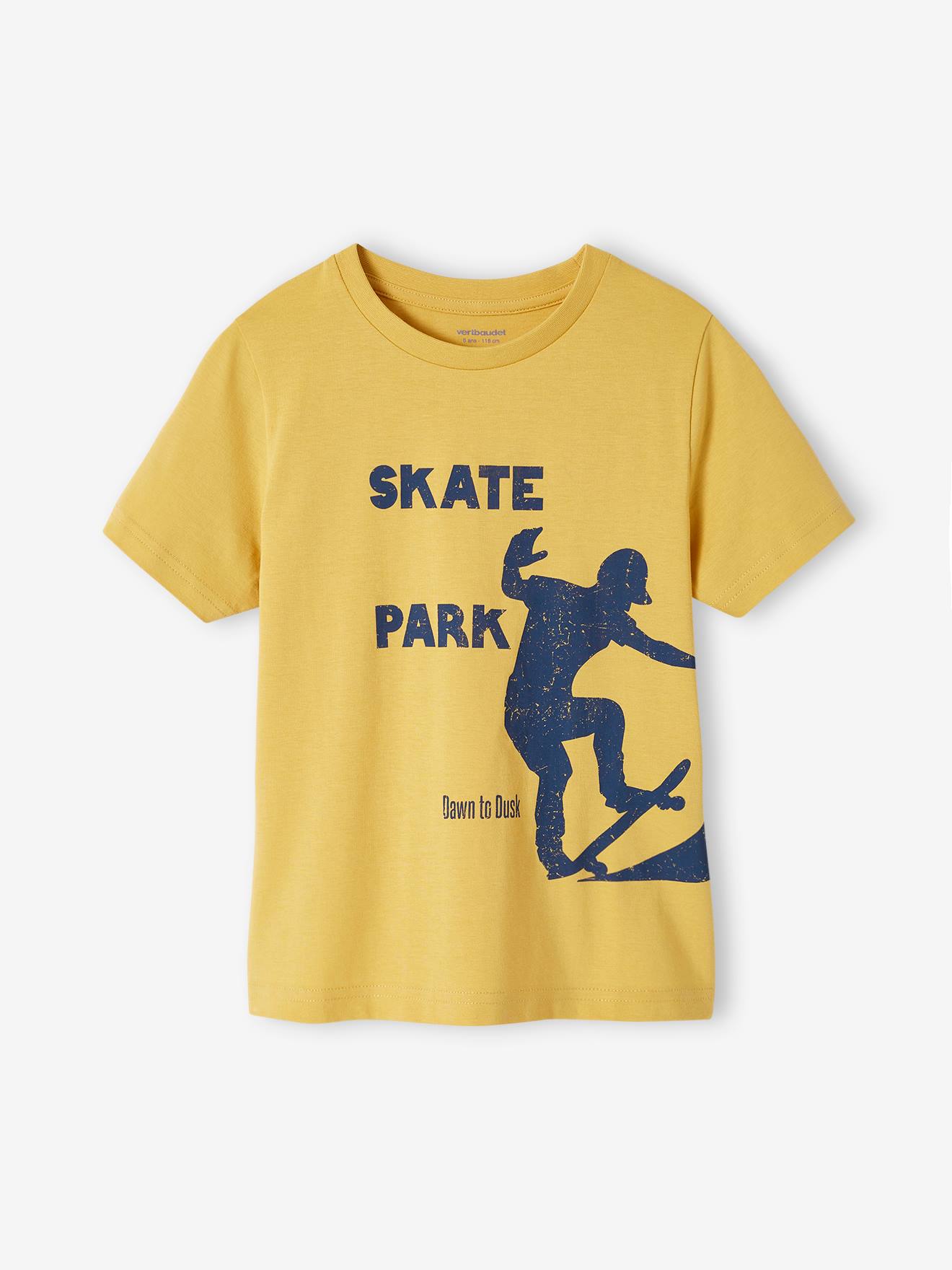 T-Shirt with Message for Boys yellow