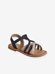 -Leather Sandals with Hook-&-Loop Fastening for Toddlers 