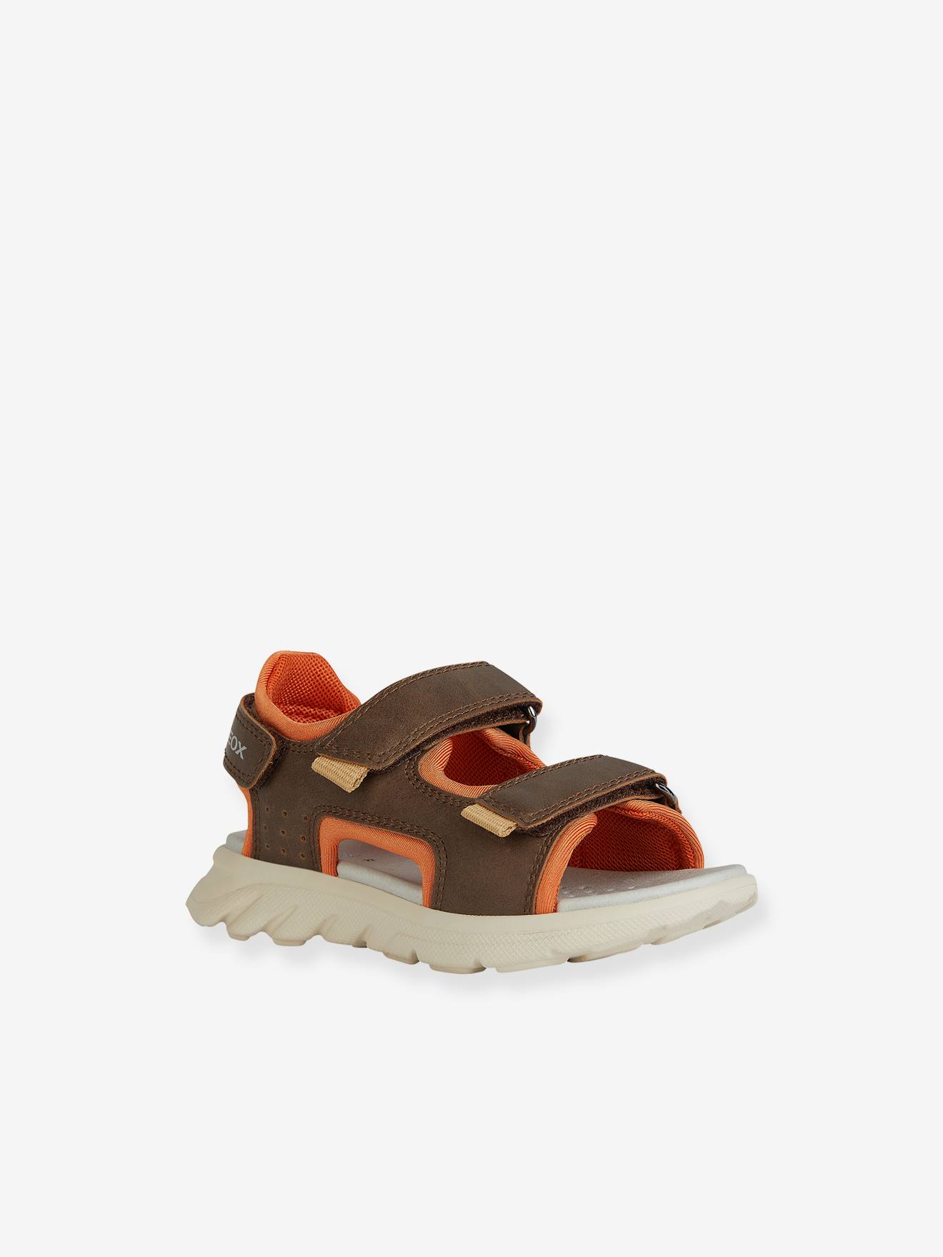 Sandals for Children, J45F1A Airadyum Boy by GEOX(r) brown