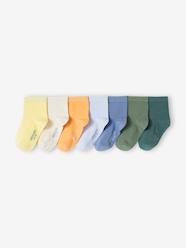 Boys-Underwear-Pack of 7 Pairs of Plain Coloured Socks for Boys