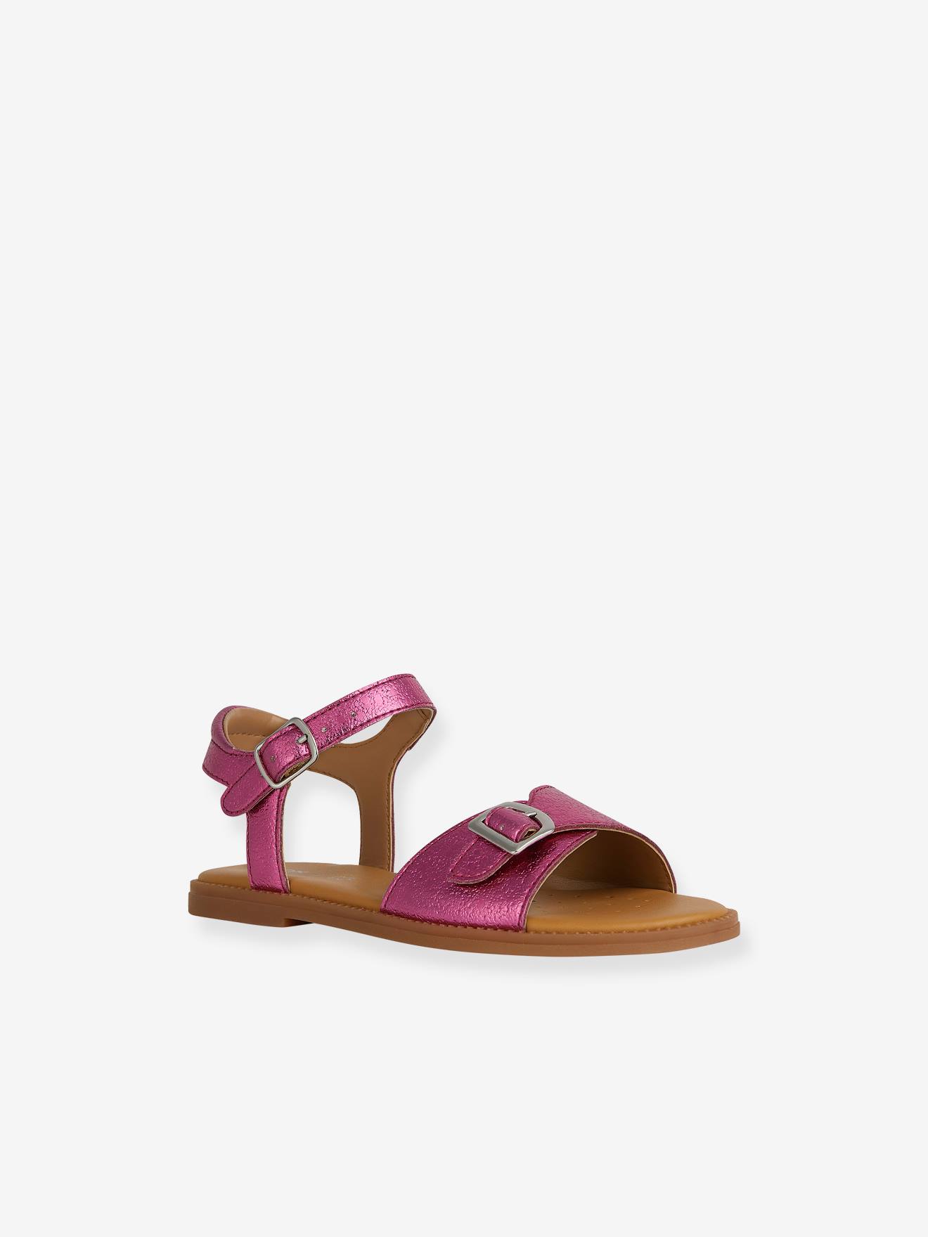 Sandals for Children, J4535 Karly Girl by GEOX(r) fuchsia