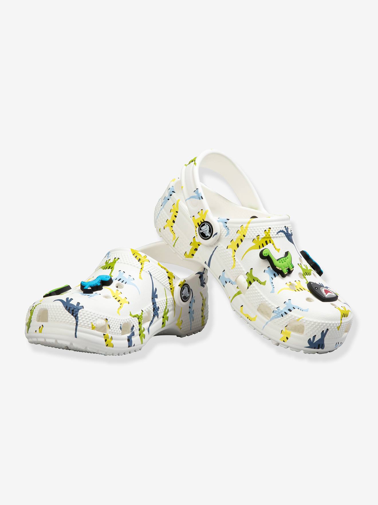 Dino Clog T by CROCS for Children printed green