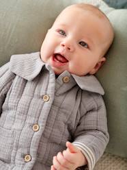 Baby-Jumpers, Cardigans & Sweaters-Cardigans-Cotton Gauze Jacket for Babies