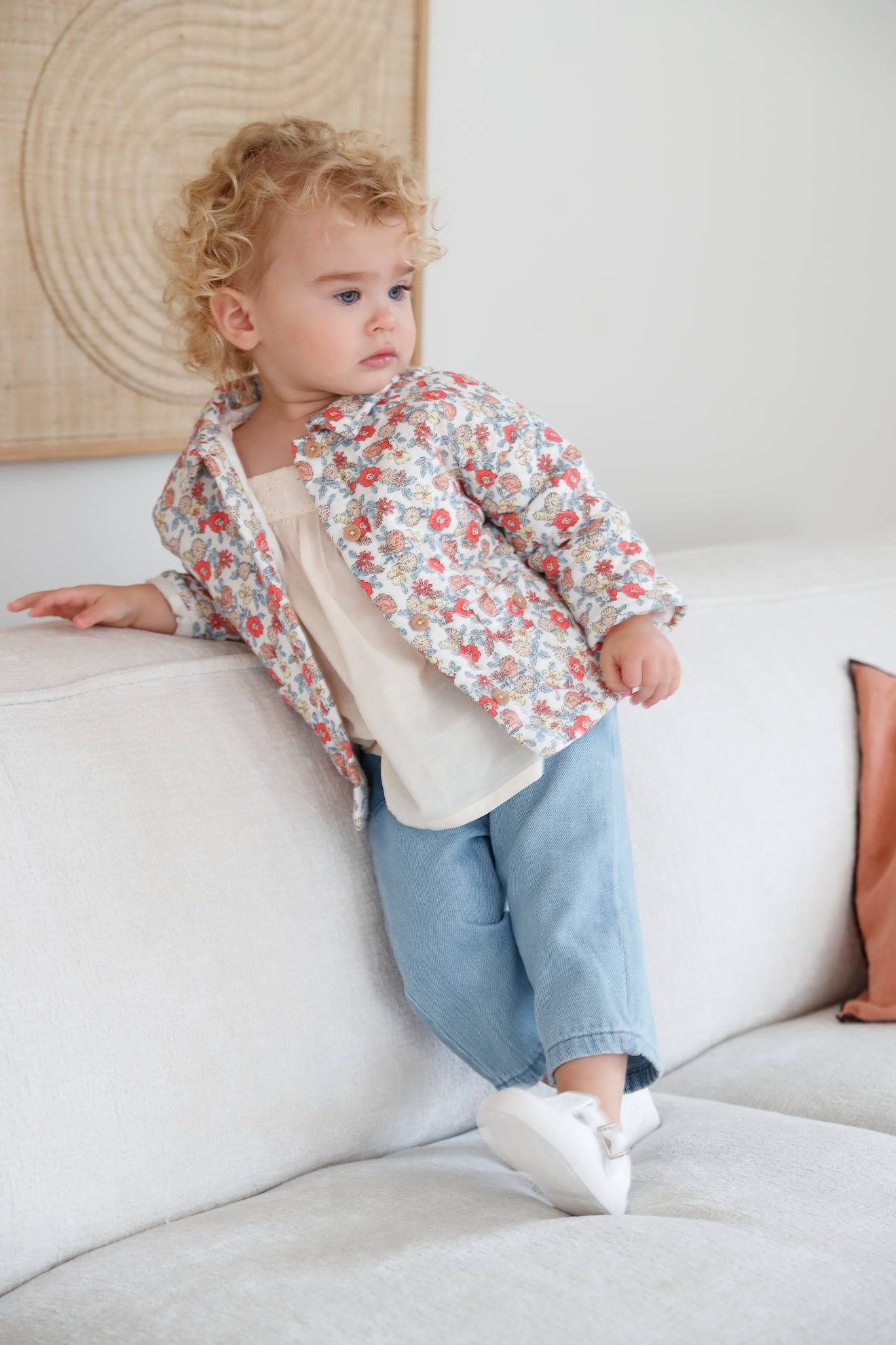 Padded Jacket in Cotton Gauze