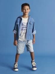 Boys-Shorts-Easy-to-Slip-On Denim Bermuda Shorts for Boys