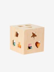 Toys-Box with Wooden Shapes to Sort and Fit