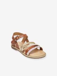 Shoes-Girls Footwear-Sandals-Leather Sandals for Children, Inaya by LES TROPEZIENNES® PAR M. BELARBI