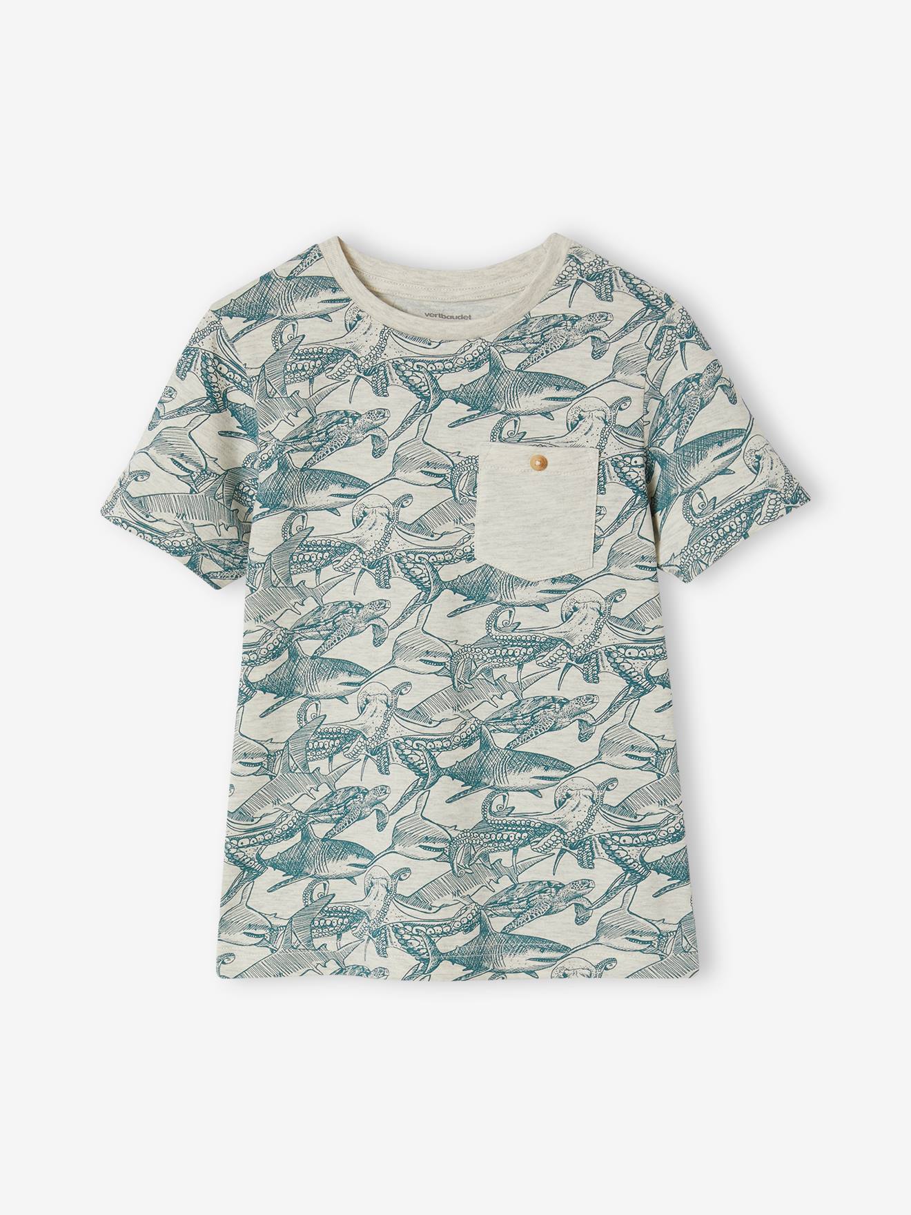 T-Shirt with Graphic Motifs