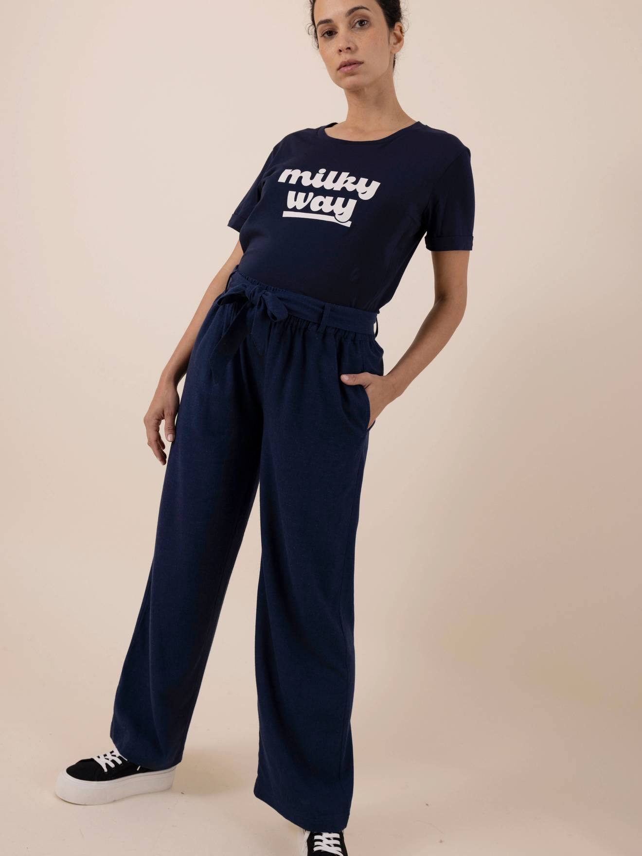 Linen Trousers for Maternity