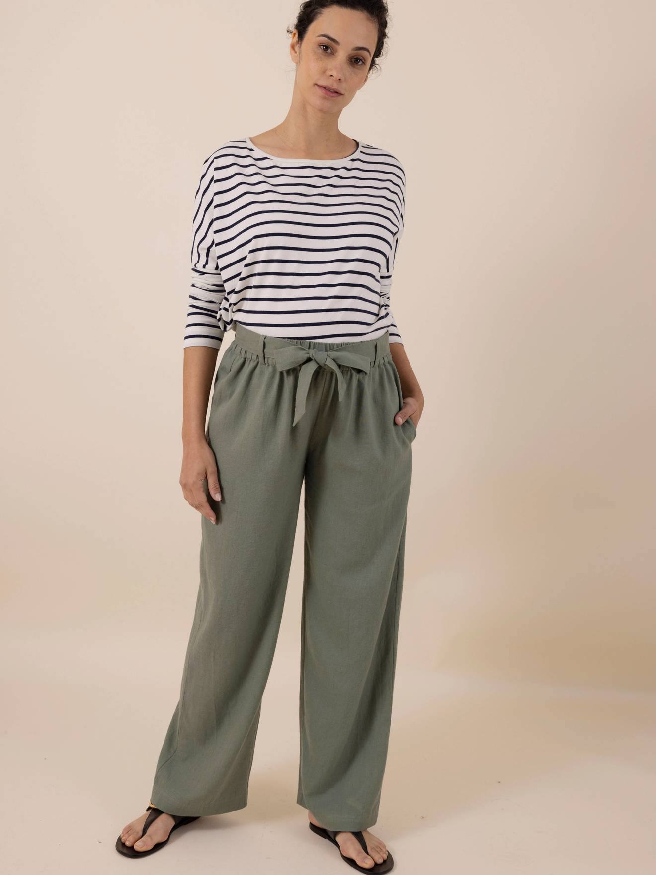 Linen Trousers for Maternity