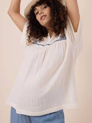 Maternity-Cotton Gauze Blouse for Maternity, Farah by ENVIE DE FRAISE