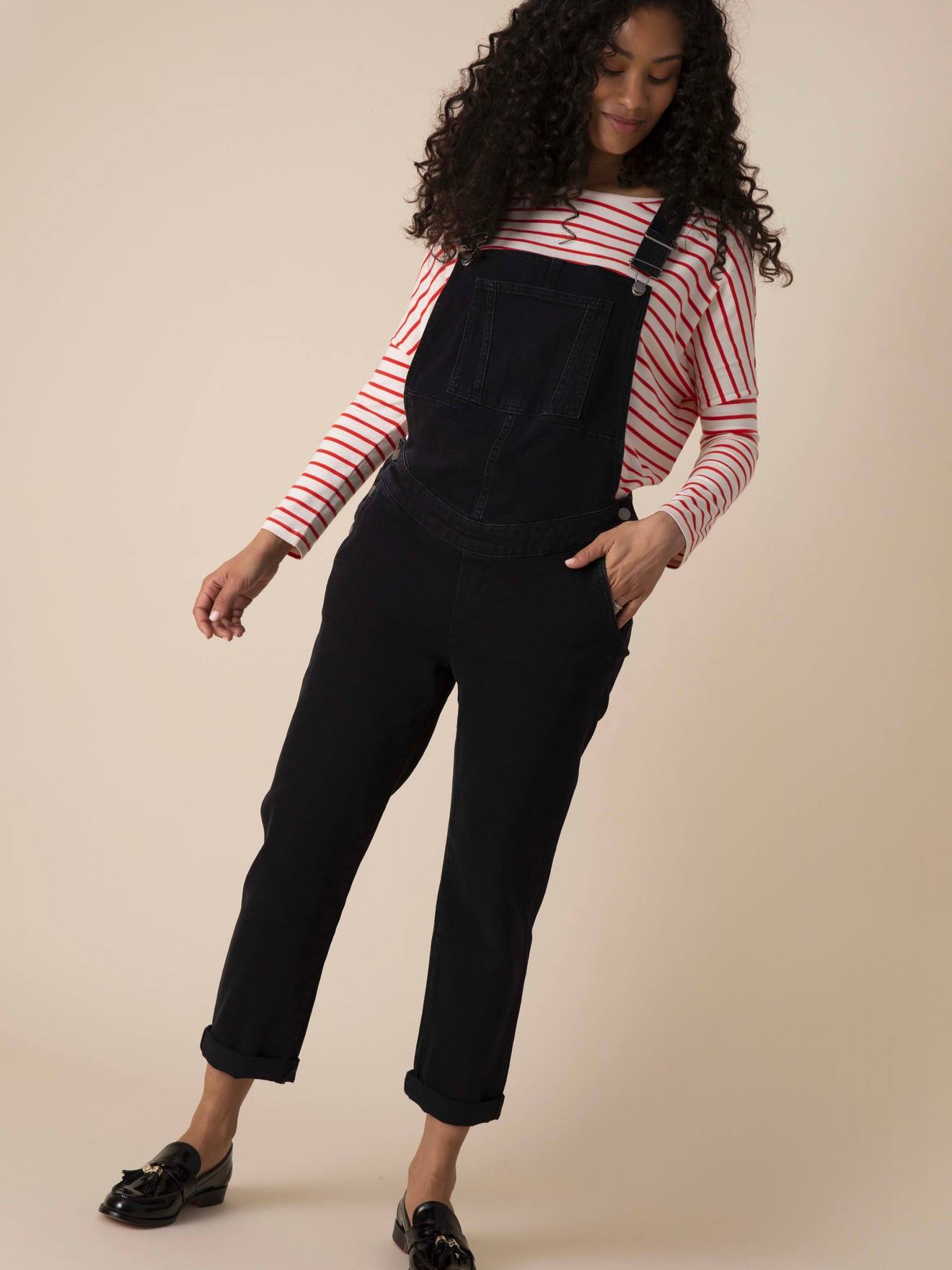 Black skinny sales dungarees womens