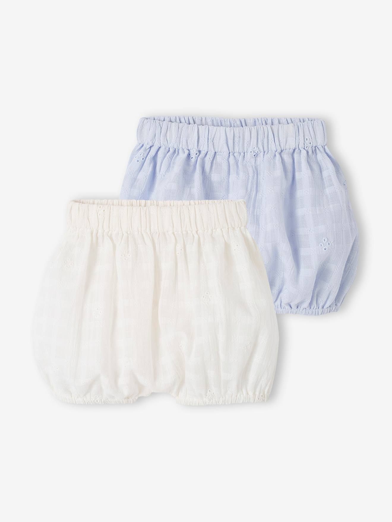 Set of 2 Embroidered Bloomer Shorts