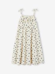 Girls-Strappy Midi-Length Dress for Girls